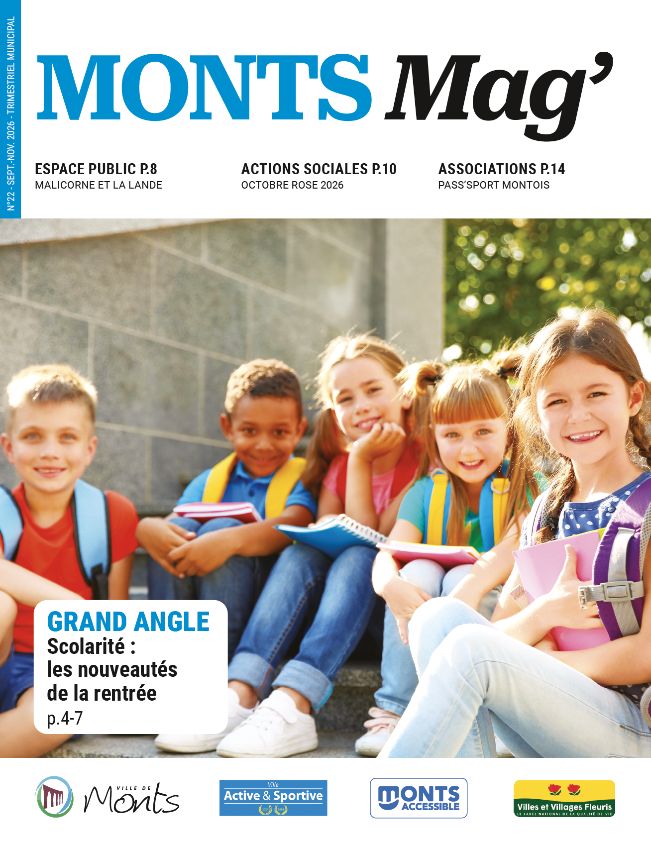 Couverture du magazine municipal Monts Mag