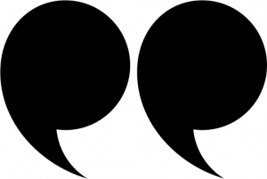forme graphique guillemets noirs